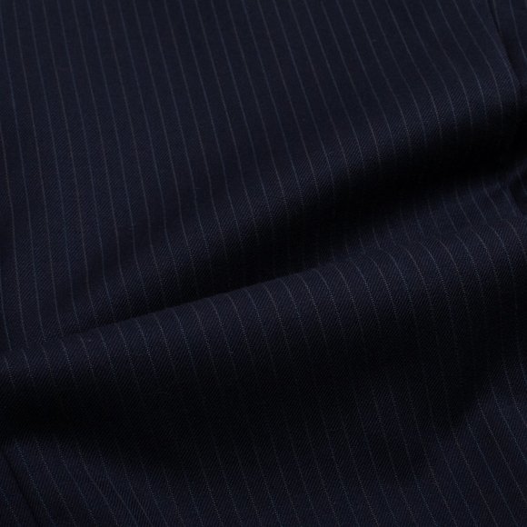 Tommy Hilfiger Pin Stripe Navy Blue Blazer double vent suit jacket 42R - Picture 4 of 12